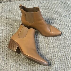 Tan booties by Universal Thread